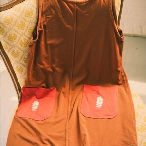 Purusha People Red Fern Dress